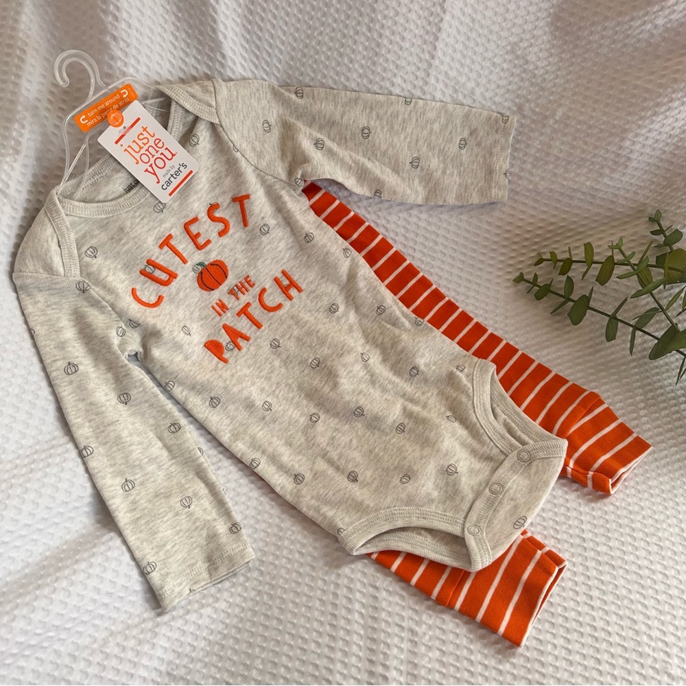 NWT Cutest pumpkin in the patch baby outfit unisex 12M